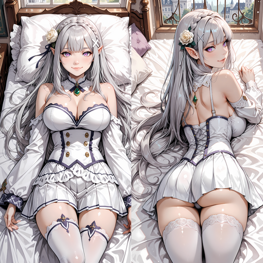 ReZero - Emilia Dakimakura - Body Pillow Case