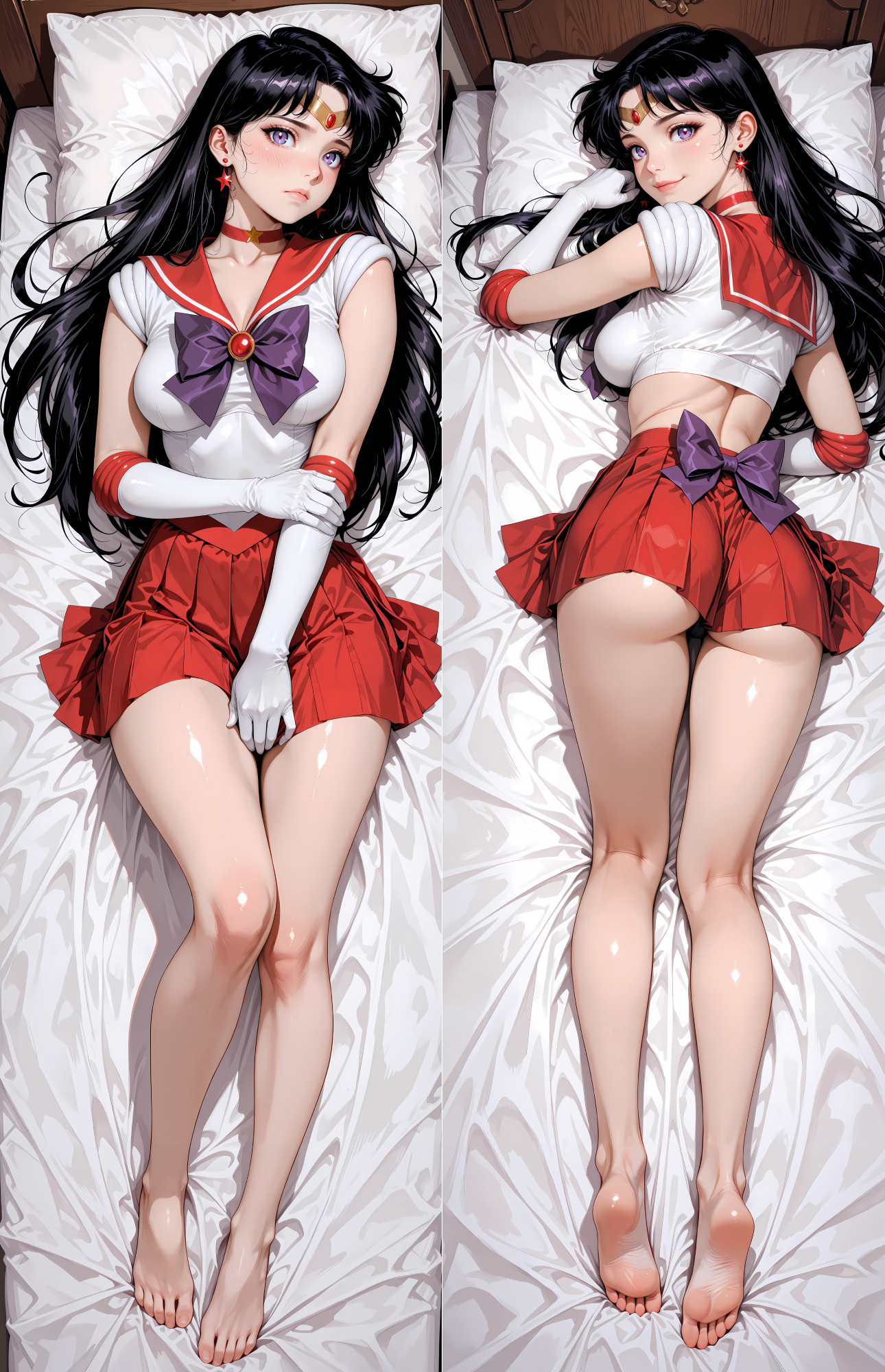 Sailor Moon - Sailor Mars Dakimakura - Body Pillow Case